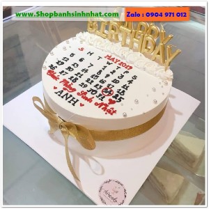 Bánh Sinh Nhật Cuốn Lịch - CL105